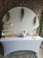 Table rectangulaire blanche