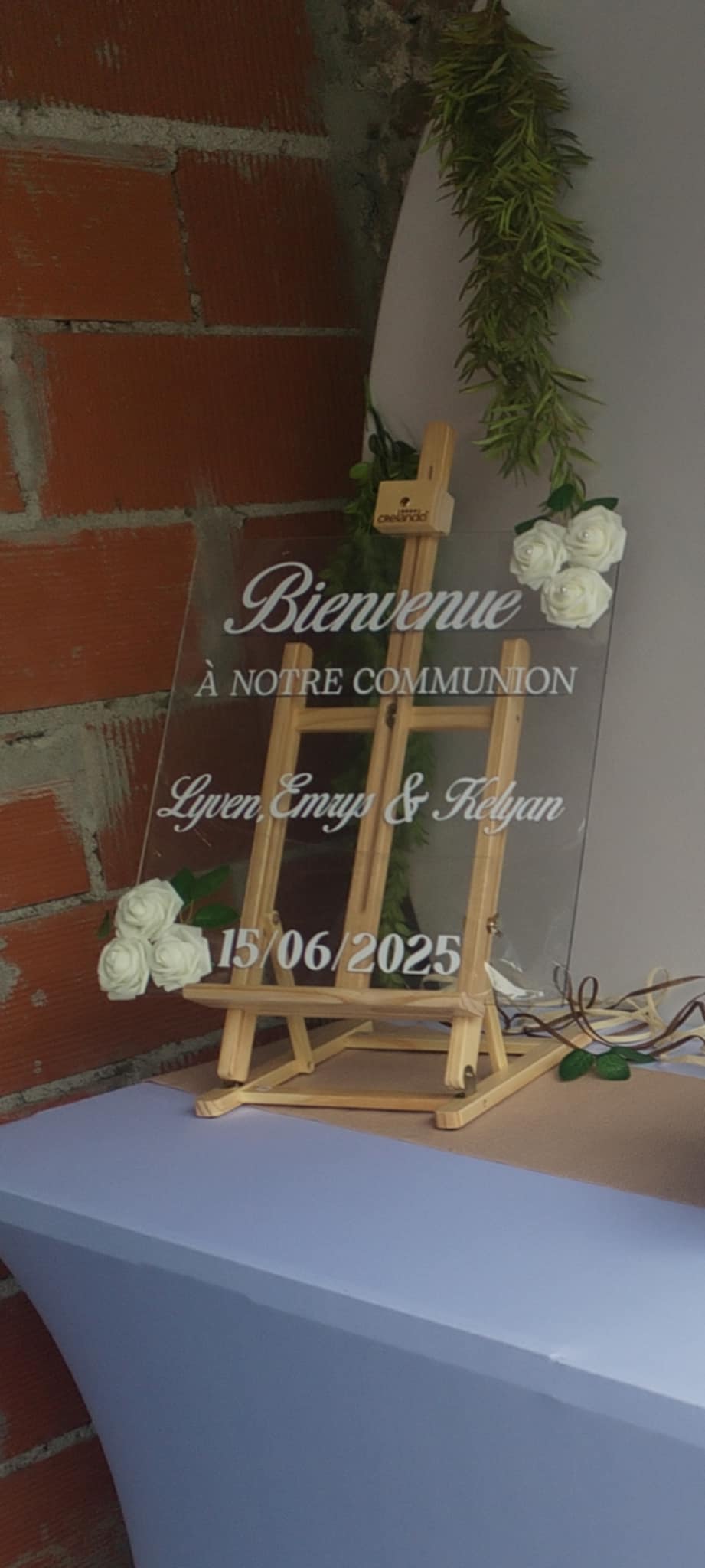 Plaque de BIENVENUE