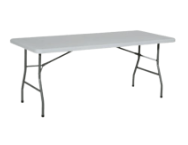 Table rectangulaire blanche